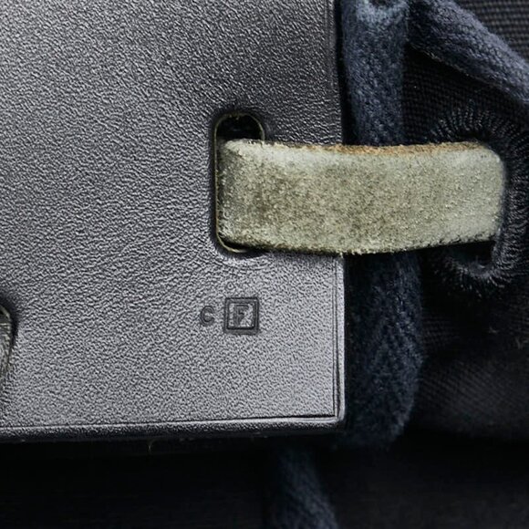 HERMES Navy Leather Tote Bag - Picture 12 of 15